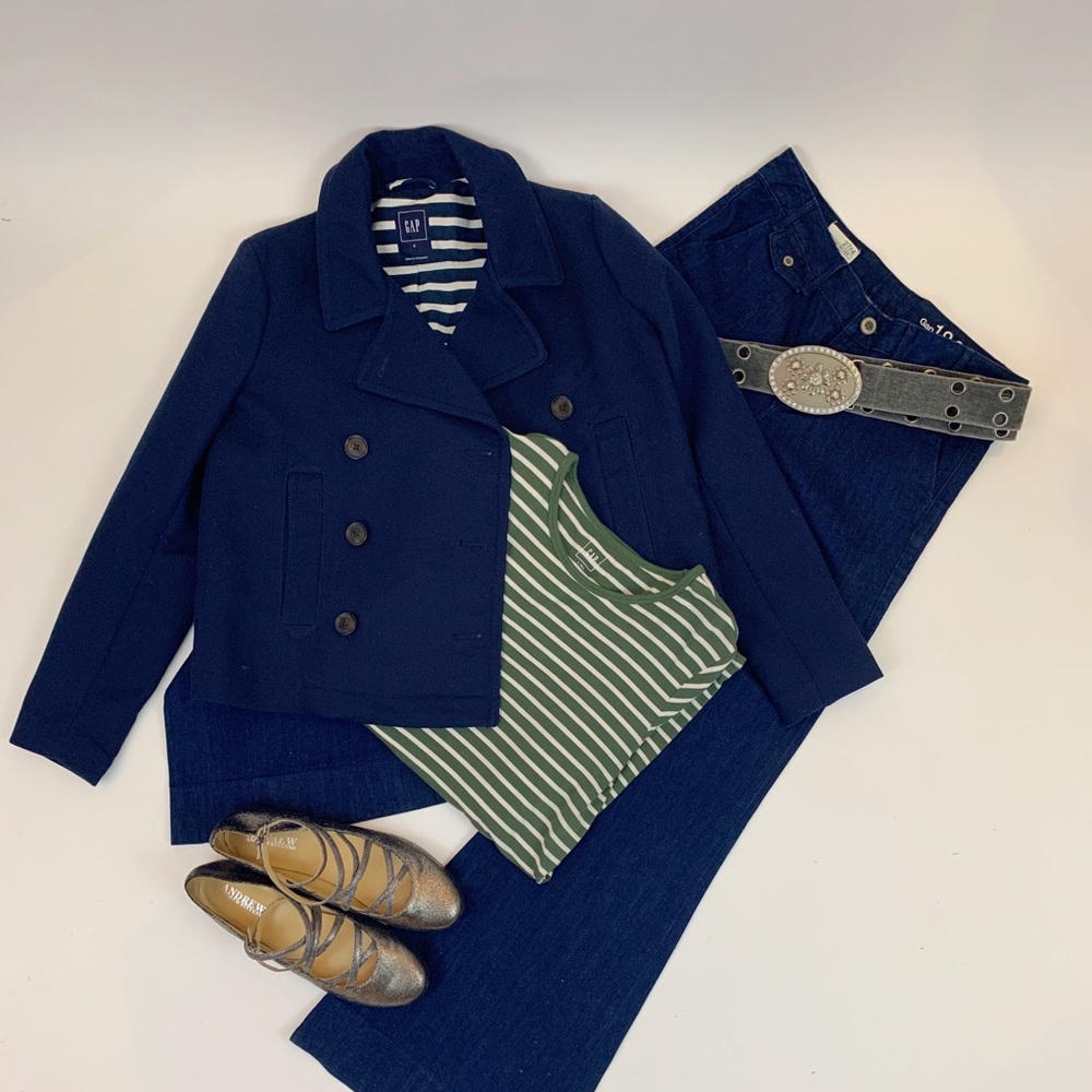 Gap Indigo Cropped Peacoat